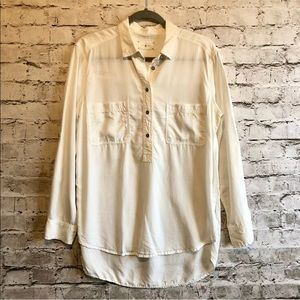 Lou & Grey White Tunic Top